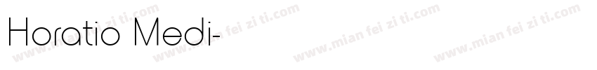 Horatio Medi字体转换